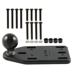 RAM Mount Aluminum Motorcycle Extended Reservoir Cover Base with 1 inch Ball