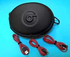 Hard Case Plus 3 accessory CABLES for Beats STUDIO 3/ 2 , SOLO 3/2 Headphones