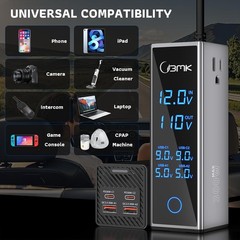 300W 12V to 110V Car Power Inverter with LCD Display