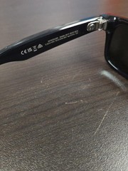 Ray-Ban Meta Wayfarer (Gen 1), Matte Black Gradient Graphite w/ Brown Case READ