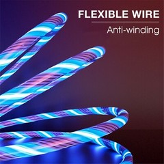 3 Pack 6FT LED Fast Charge Cable 8 Pin USB Cord for Apple iPhone 8 X XR 11 12 13