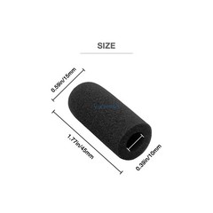 3 Foam Mic Cover for David Clark M-7/M-4/M-5/M-77/DC-87 Microphones