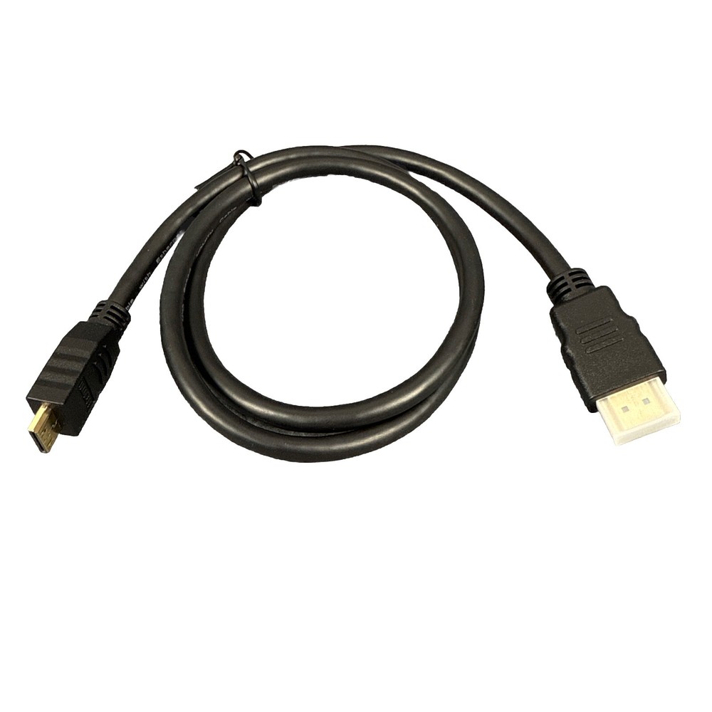 Mini HDMI to HDMI Cable 0.8 Meters Heavy duty High Speed 4K Videogear Black