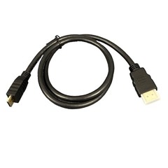 Mini HDMI to HDMI Cable 0.8 Meters Heavy duty High Speed 4K Videogear Black