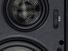 Monoprice 3-Way Carbon Fiber In-Wall Speakers – 6.5in (Pair) W/ Magnetic Grille