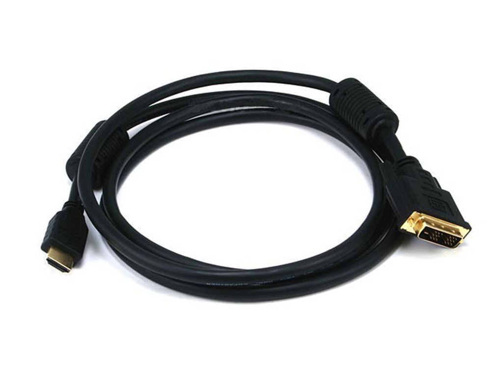 3FT High Speed HDMI Cable to DVI Adapter Cable 6ft with Ferrite Cores Black 2661