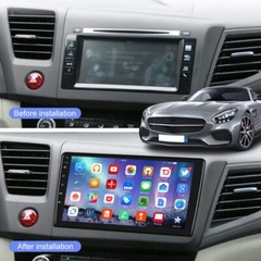 For 2012-2015 Honda Civic Android 12.0 Car Stereo Radio FM WIFI Navi GPS BT 32GB