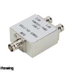 5MHz-1000MHz Wide Band RF Power Splitter 1 to 2 Low Insertion Loss BNC Connector