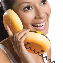 Hamburger Cheeseburger Burger Corded Phone Novelty Telephone Bread Phone Gifts