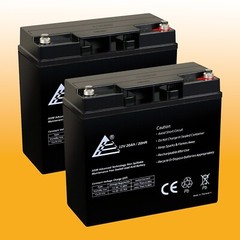 2 Pack: 12V 20AH UPS Battery Replaces 20Ah BB Battery HR22-12, HR22