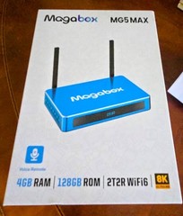 New 2026 Magabox MG5 MAX 8k UHD Media Box 4GB + 128GB Voice Command Remote