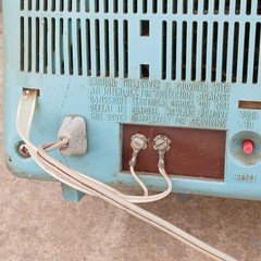 Vintage GE M500XTS Teal TV 15″ Space Age Mid Century TESTED WORKING Retro Prop