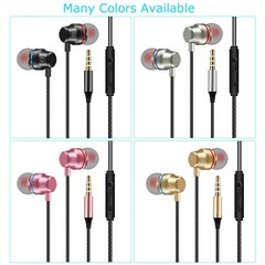 3.5mm HIFI Super Bass Headset In-Ear Earphone Stereo Earbuds Headphone Wired Mic