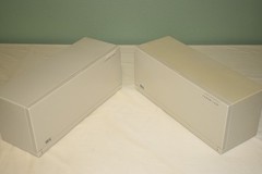2 Lot Laserline CD Storage 36 Case Holder Wall Mountable w/Drop Down Door