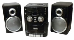 Portable CD Player with AM/FM Stereo Radio Cassette Player/Recorder (NPB-426)