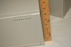 2 Lot Laserline CD Storage 36 Case Holder Wall Mountable w/Drop Down Door