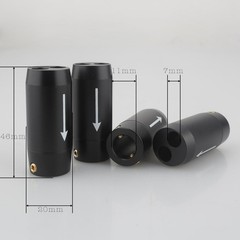 4Pcs Aluminium HiFi Speaker Pants Y Splitter for RCA Bi-Wire Cable Cord DIY Part