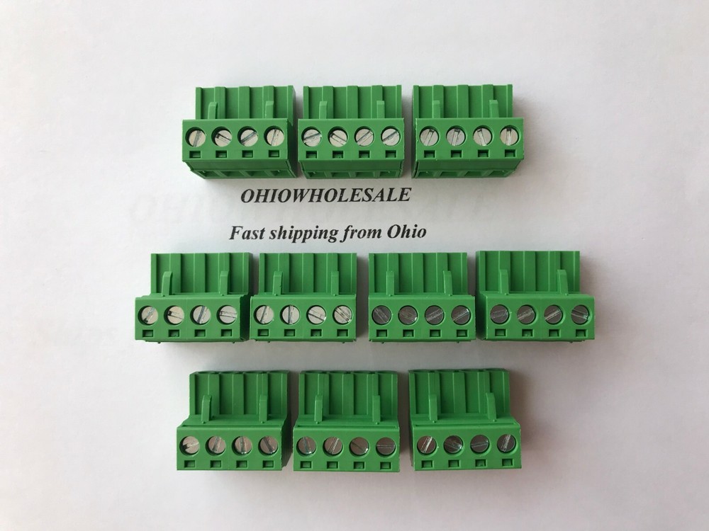 4 Pin 5.08mm Terminal Block Phoenix Connector Speaker Connector Lot of 10