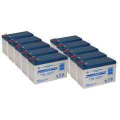 Power-Sonic 12V, 7Ah, AGM, F2 Replaces Opti-UPS DS10000B – 10 Pack