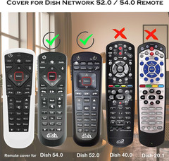2 Pack Cover for Dish Network Remote, Case for Dish TV Remote Control 52.0/54.0