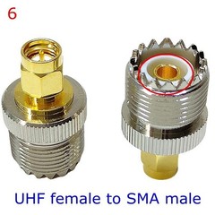 2/4PCS SMA Male Plug to UHF PL259 SO239 Female RF Connector Adapter Cable