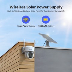 ANNKE 5MP HD Wireless 5X Optical Zoom PTZ Security Camera Two-Way Audio Wifi