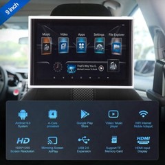 9” Android 9.0 Headrest Monitor Video Player for Car TV Touch Screen WiFi//USB