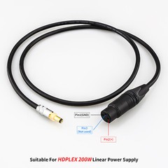 Oyaide DC plugs DC 2.5 DC2.1 to Neutrik XLR(F) HIFI DC Cable for HDPLEX 200W