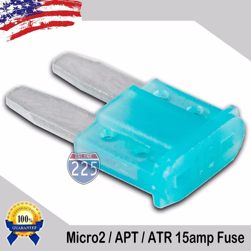 5 Pack 15A Micro2 Blade Fuse 15 AMP APT/ATR 32V Auto Car Truck Boat Marine RV US