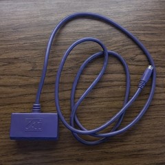ATI 8-Pin Mini Din TO 4 PIN S-Video 3 RCA Component Adapter Purple Cable