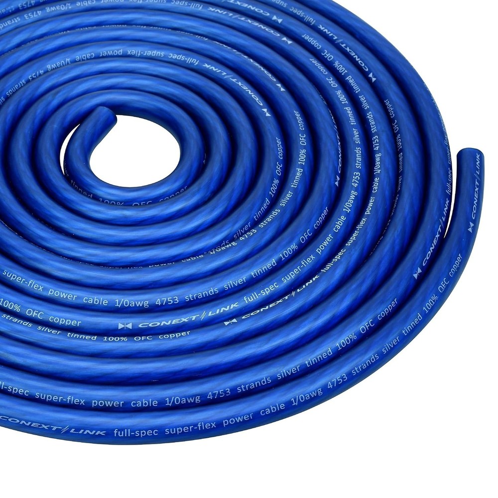 1/0awg Tinned OFC Copper Cable Marine Grade Power Wire Ultra Flexible 15 foot