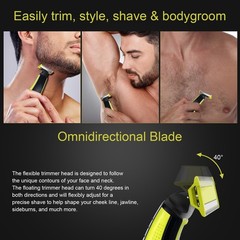 Electric Shaver Replacement Heads Compatible with 1 Count (Pack of 4), Green
