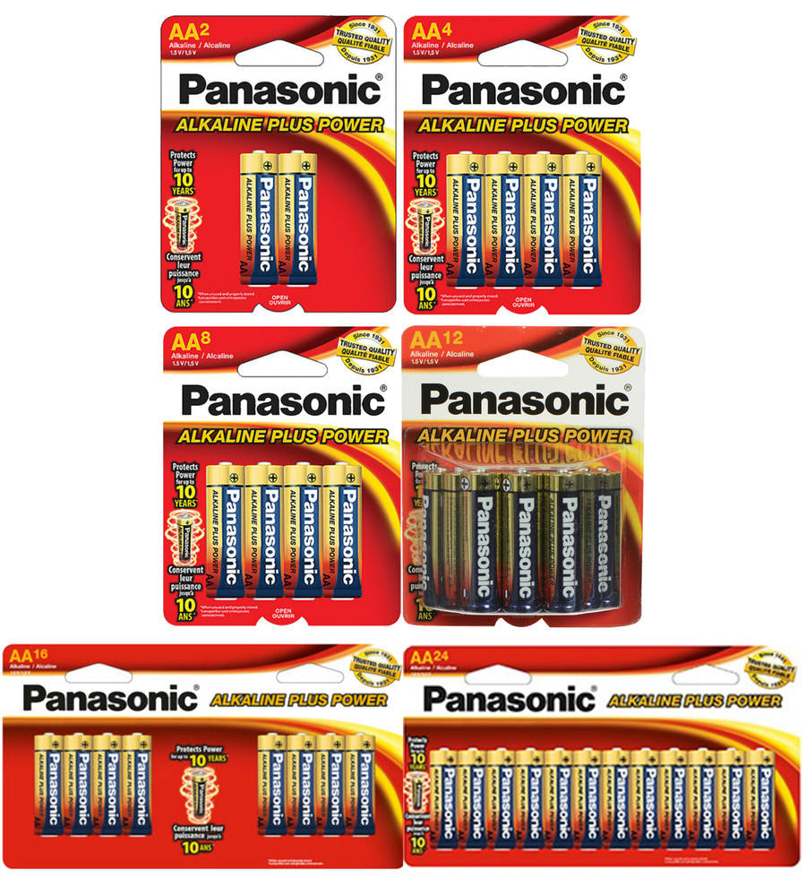 Panasonic AA Alkaline Plus Power Battery (2 – 24 Pack)