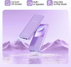 AGPTEK A09X 32GB Bluetooth 5.3 MP3 Music Player 2.4″Screen Built-in Speaker