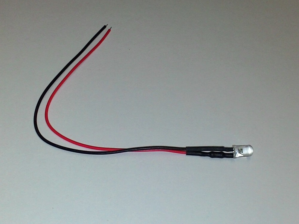 Lot of 1 Red Green Blue RGB Cobra Uniden & Others 12 Volt 5mm LED With Wire Lead