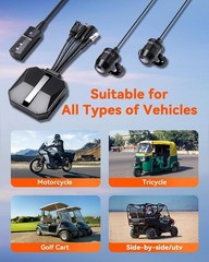 Vantrue Falcon 1 (F1) Motorcycle 4K Dashcam (4K + 1080P) GPS | WiFi(1TB Support)
