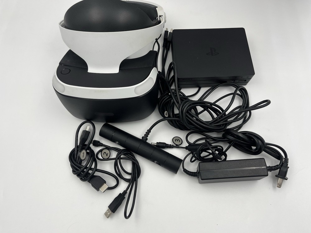 Sony PlayStation VR PSVR Bundle CUH-ZVR2 Headset And Setup Tested & Working