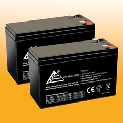 2pk: Replacements for 7Ah or 8Ah Leoch Peg Perego DJW12-8HD 12V-7AH/20HR Battery