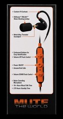 ISOtunes PRO 2.0 – Noise Isolating Bluetooth Earbuds, 27 dB NRR, Orange