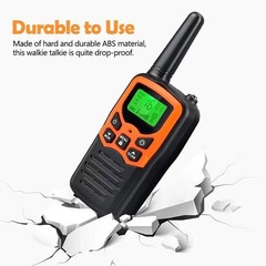 2 PACK Long Range 100 Mile Waterproof Walkie Talkie Two Way Radio Charge Headset