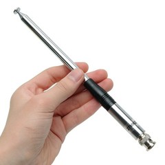 9in-51in 27MHz BNC Telescopic Antenna For Handheld/Portable CB Walkie Talkie e