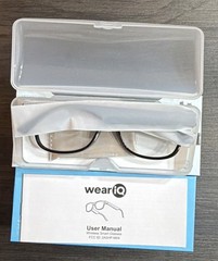 WeariQ Blue Light Blocking Bluetooth Smart Glasses –Black Glossy IOS/Android