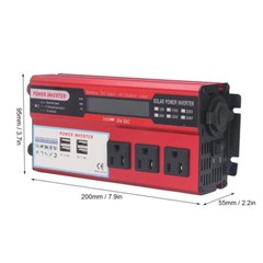 5000W Car Power Inverter DC 12V To AC 110V Pure Sine Wave Solar 4 USB Converter
