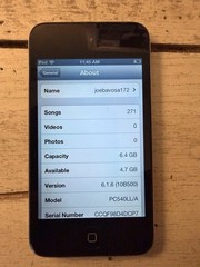 Apple iPod touch 4th Generation Model PC540LL/A BLACK 8GB USED BUNDLE