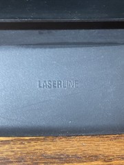 Vintage Laserline 25 VHS Tape Tower Storage Rack Black Plastic Video Movie Tower