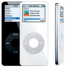 Apple iPod Nano 1st Gen 1GB 2GB 4GB New Battery 90 day Warranty ( Black white )
