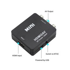 HDMI To RCA AV Converter Adapter 1080P CVBs 3RCA For Video Audio Xbox TV PC DVD