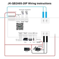 JK BMS 4S-8S 12V 24V 200A LifePo4 Li-ion LTO battery BMS 2A Active Balance lot