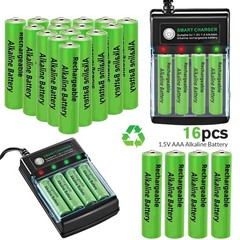 16Pcs AA AAA Rechargeable Battery Alkaline Batteries 3000mah 1.5V Power Charger