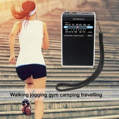 PR15 Pocket FM/AM/NOAA Emergency Weather Radio Little Transistor Tuning Walking